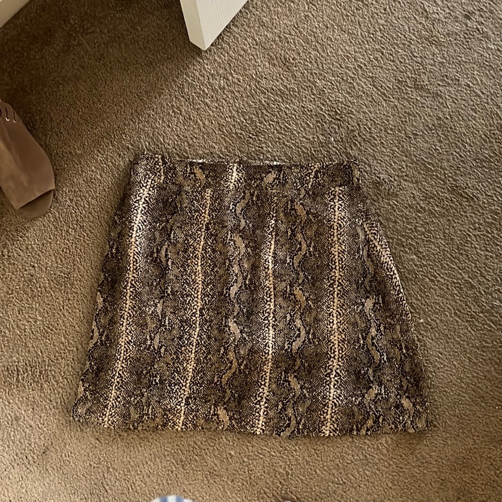 Cheetah print skirt